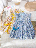 Suvine lillemustriga lastekleit