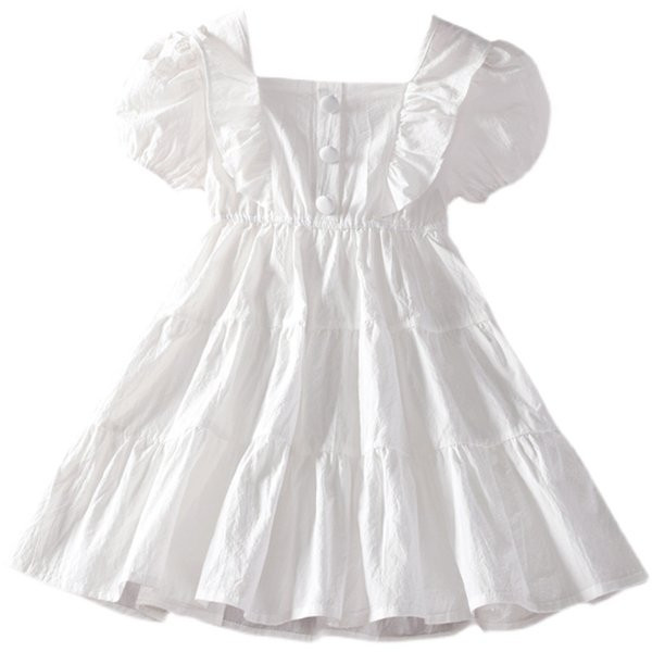 Kivágott modell nyári ruha rövid ujjal