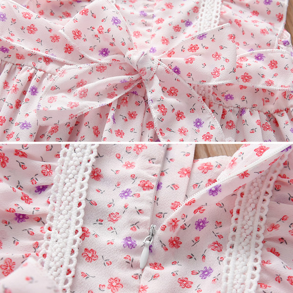 Gyerek hétköznapi ruha kerek nyakkivágással - több színben