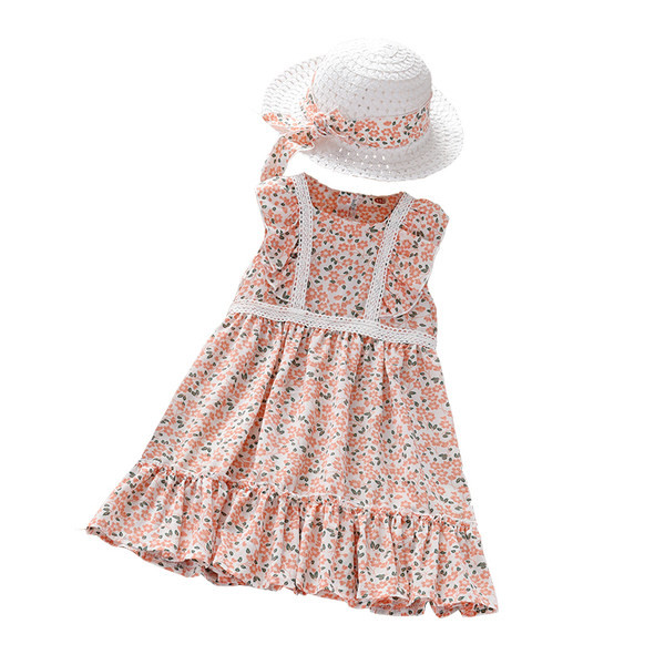 Gyerek hétköznapi ruha kerek nyakkivágással - több színben