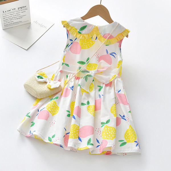 Detské šaty s farebným vzorom