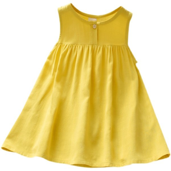 Ühevärviline kolmevärviline lastekleit