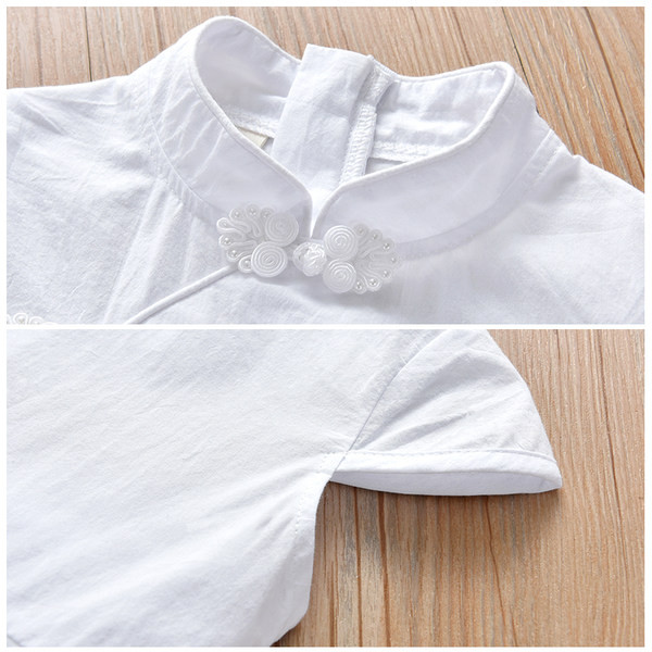 Lühikeste varrukatega suvekleit - lõikega mudel