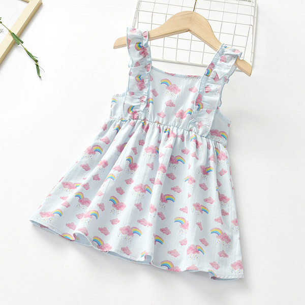 Lastele roosa ja sinine kleit