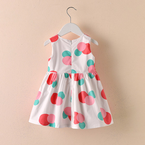 Laste täpiline paeltega kleit