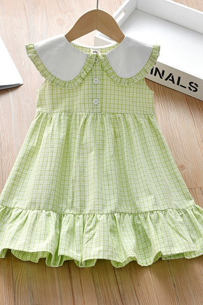 Ruuduline kraega suvekleit