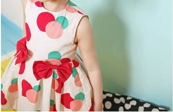 Παιδικό κλος φόρεμα με κορδέλες
