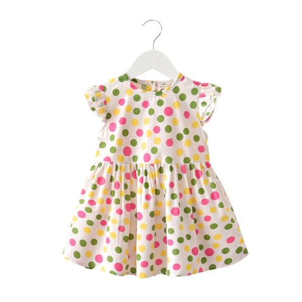 Παιδικό κλος φόρεμα για κορίτσια με οβάλ λαιμόκοψη