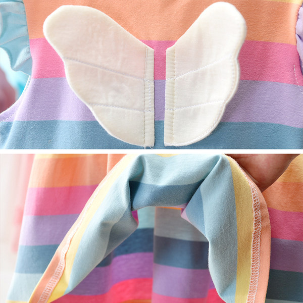 Színes gyerekruha kerek nyakkivágással