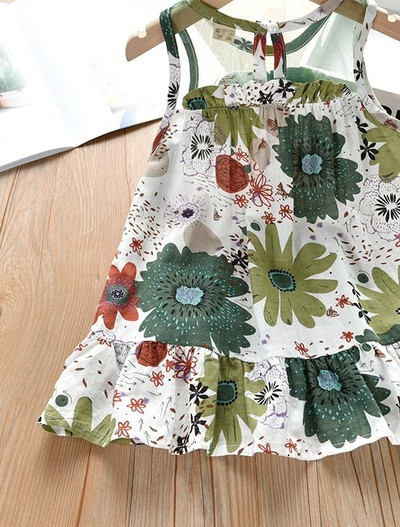 Gyermek nyári ruha három színben szalaggal