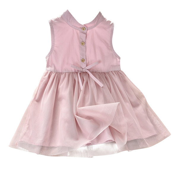 Dječja moderna haljina na gumbe - za djevojčice