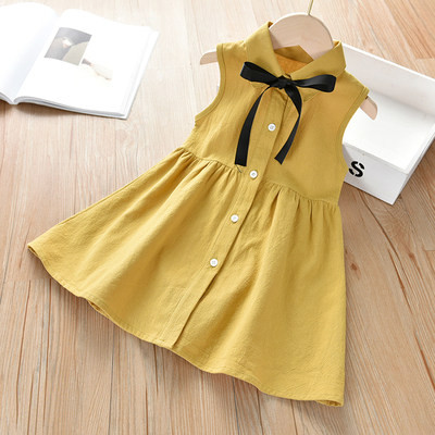 Moderna dječja haljina s klasičnom kragnom