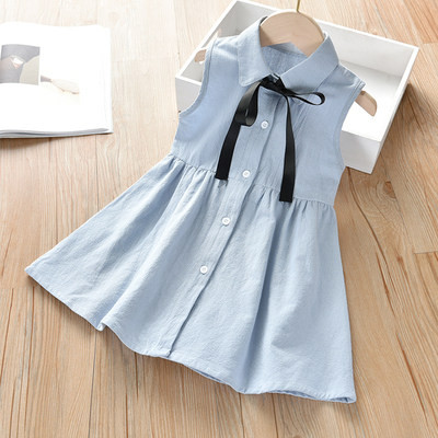 Moderna dječja haljina s klasičnom kragnom