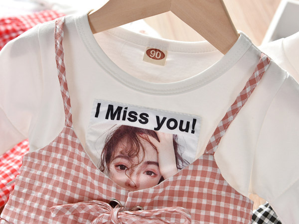 Kockás gyerek nyári ruha - három színben