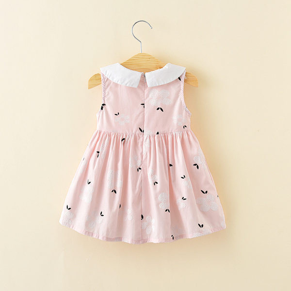 Ljetna dječja haljina s ovalnim izrezom - više boja