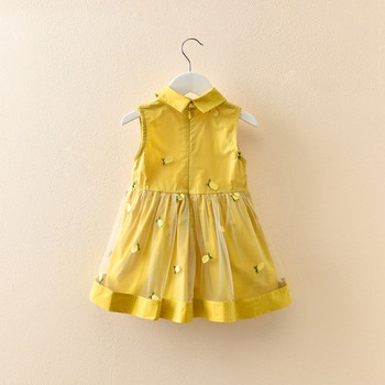 Μοντέρνο παιδικό φόρεμα με γιακά