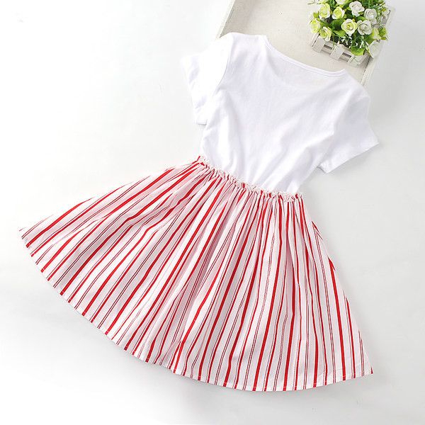 Gyermek szabású ruha ruha rövid ujjú felirattal