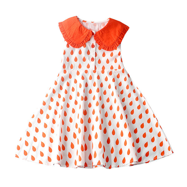 Lezser nyári lányruha ovális nyakkivágással