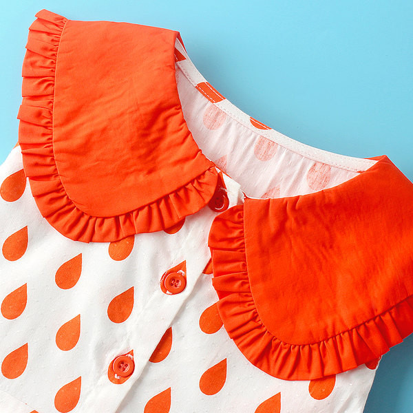 Lezser nyári lányruha ovális nyakkivágással