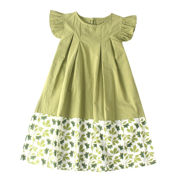 Ležerna dječja haljina s kovrčama