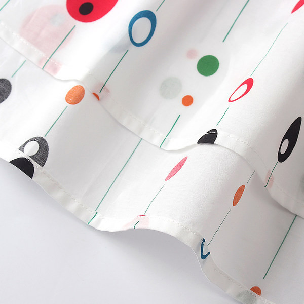 Laiade rihmade ja värvitrükiga puuvillane suvine kleit