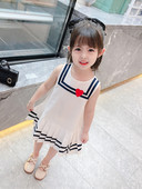 Új modell gyerekruha rakott szoknyával - fehér színű