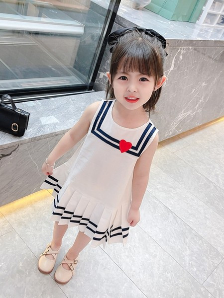 Új modell gyerekruha rakott szoknyával - fehér színű