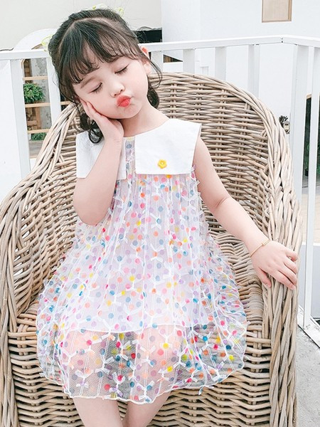 Lezser gyerek pöttyös ruha lányoknak