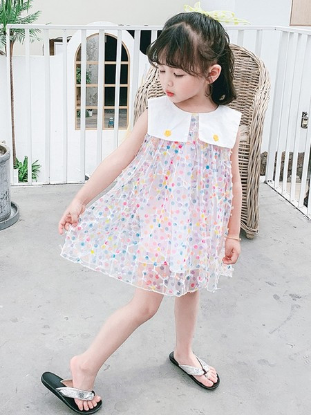 Lezser gyerek pöttyös ruha lányoknak