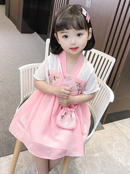 Gyerekruha lányoknak kék és rózsaszín színben