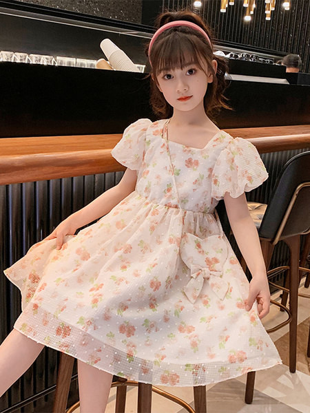 Gyerekruha négyzet alakú nyakkivágással és rövid ujjú - két színben