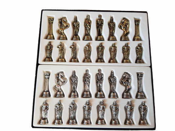 Шах , Войни, Метален, Червен, 33х33 СМ