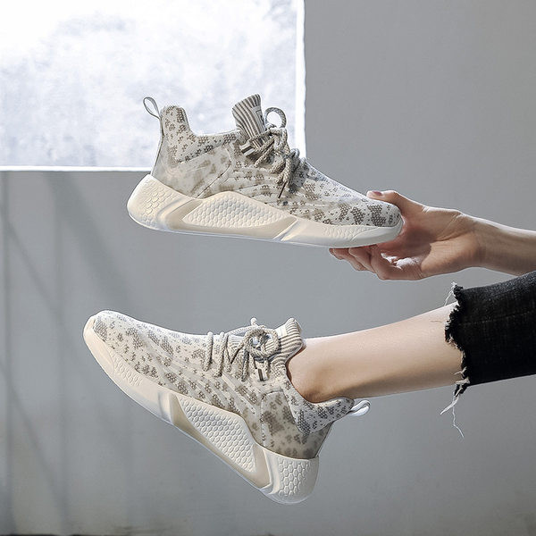 Casual γυναικεία sneakers με κορδόνια - τρία χρώματα