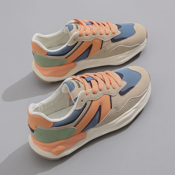 Γυναικεία sneakers από οικολογικό δέρμα και οικολογικό καστόρι