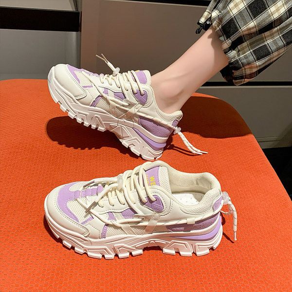 Sinise ja lilla paeltega naiste tossud