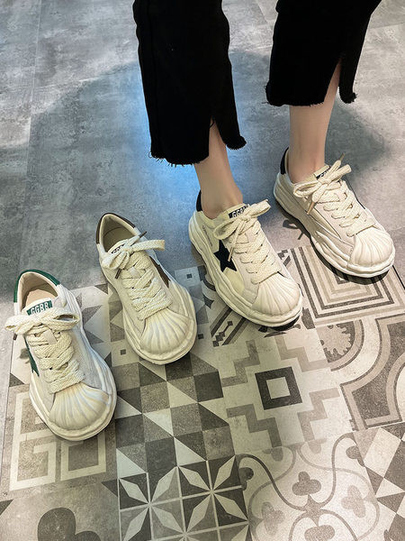 Női cipők fűzővel - négy színben