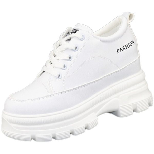 Uus kõrge tallaga naiste nahast tossude mudel