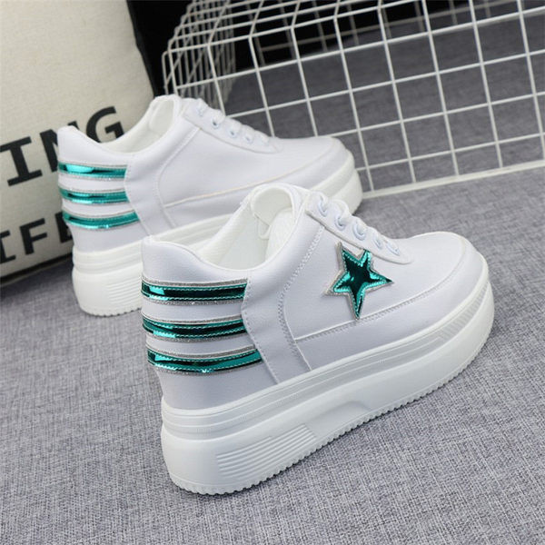 Γυναικεία sneakers πλατφόρμα με κορδόνια σε τρία χρώματα