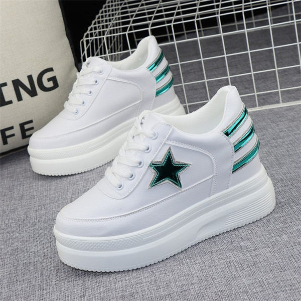 Γυναικεία sneakers πλατφόρμα με κορδόνια σε τρία χρώματα