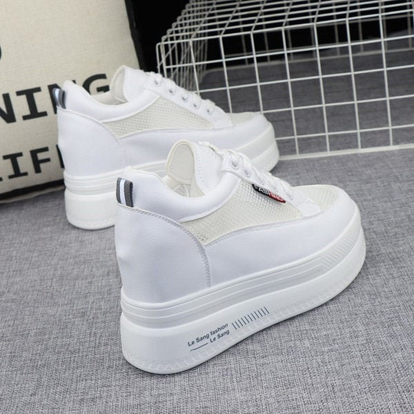 Ежедневни кецове с мрежеста част и скрита платформа