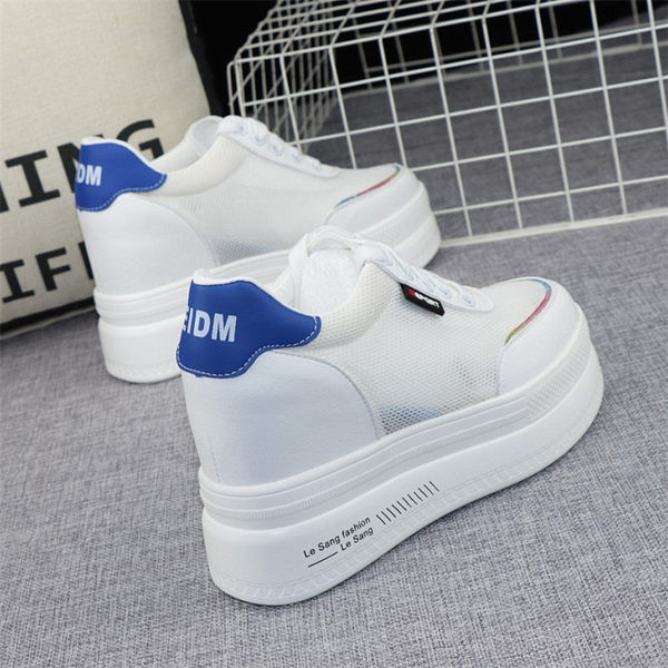 Ежедневни маратонки с платформа 10см и надпис