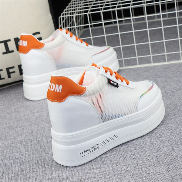 Ежедневни маратонки с платформа 10см и надпис