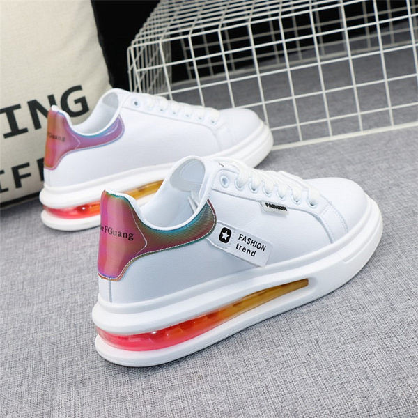 Női műbőr tornacipő légkamrával - különböző színekben