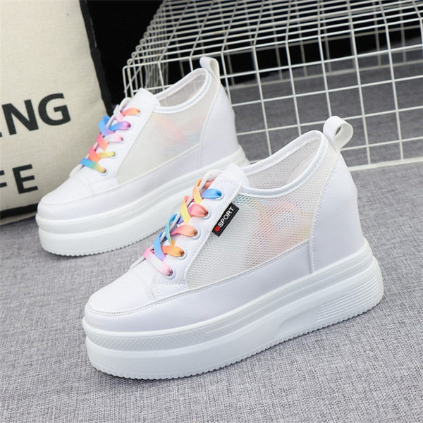 Ženske mrežaste tenisice u bijeloj boji