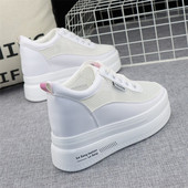 Ležerne ženske tenisice s mrežicom i platformom od 10 cm