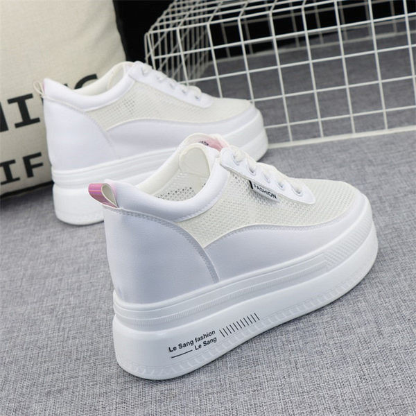 Ležerne ženske tenisice s mrežicom i platformom od 10 cm