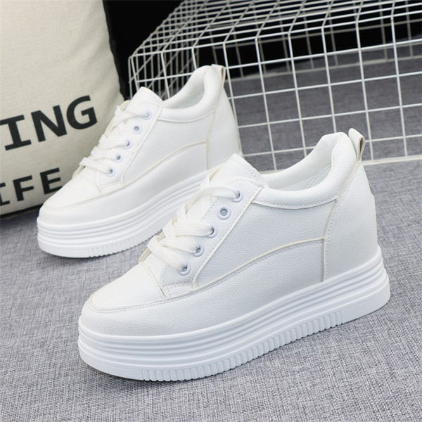 Dámske elegantné tenisky s platformou 8 cm