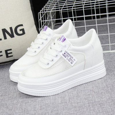 Casual sneakers με δίχτυ και πλατφόρμα 8 cm