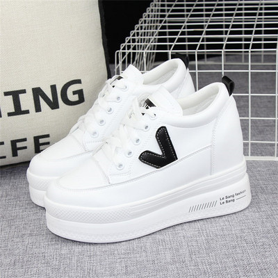 Casual ženske tenisice od eko kože - bijele boje