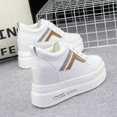 Női tavaszi-őszi tornacipő 10 cm magas platformmal